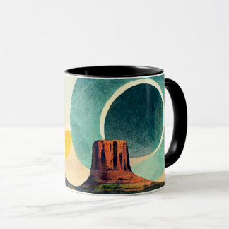 Modern Graphic Monument Valley Coffee Mug
