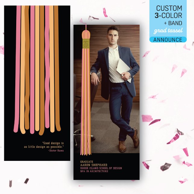 Modern Graphic Photo Graduation Announcement (Creator Uploaded)