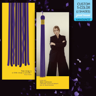 Modern Graphic Photo Graduation Announcement