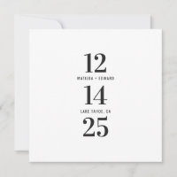 Modern, graphic typography photograph wedding