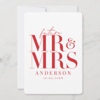 Modern, graphic, typography save the date card