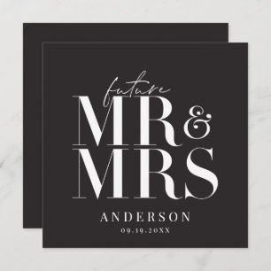 Modern, graphic, typography save the date  holiday card