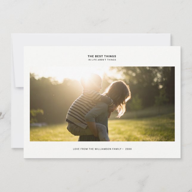 Modern Gratitude Quote | Photo Holiday Dots (Front)