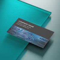 Modern Gray Blue Circuit Board Computer Repair