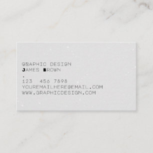 Modern Gray Typographical Simple Business Card
