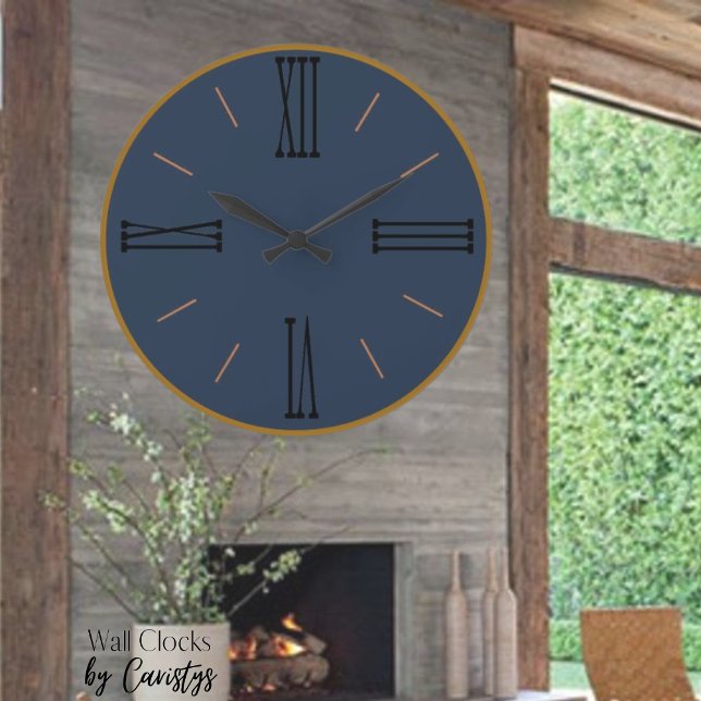 Modern Gray with Gold Trim Acrylic Wall Clock (Creator Uploaded)
