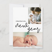 Modern Great Start to the New Year Baby Photo
