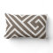 Modern Greek Key Pattern in Taupe and White