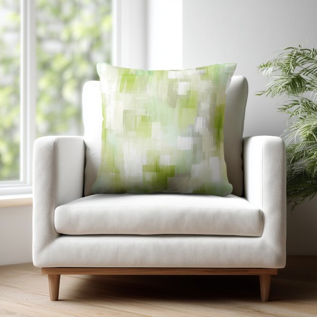 Modern Green Abstract Cushion (Creator Uploaded)