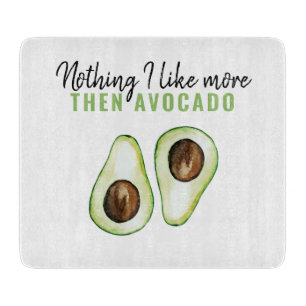 Modern Green Avocado Quote For Avocado Lover Gift Cutting Board