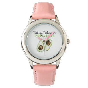 Modern Green Avocado Quote For Avocado Lover Gift Watch