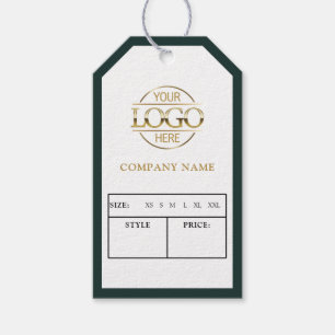 Modern Green Business Logo Clothing Price Hang Tag