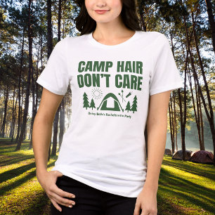 Modern Green Camp Bachelorette Weekend Tri-Blend Shirt