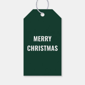 Modern Green Christmas Gift Tags | Merry Christmas