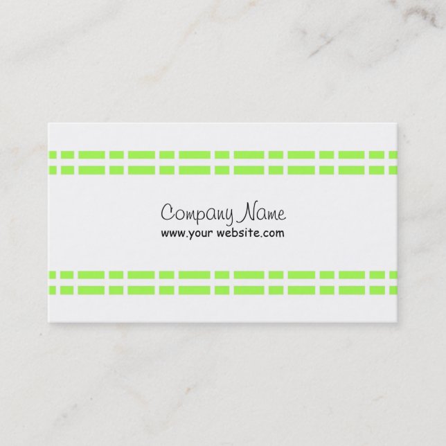 Modern Green Design Business Card (Front)