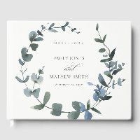 MODERN GREEN EUCALYPTUS FOLIAGE WATERCOLOR WEDDING