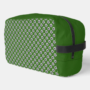 Modern Green European Football Pattern Dopp Kit
