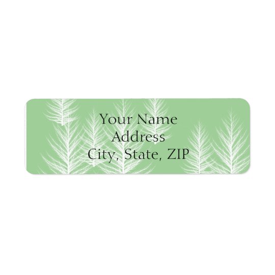 Modern Green Forest Anniversary Return Address Return Address Label