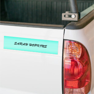 Modern Green gradient Watercolor nature pattern Bumper Sticker