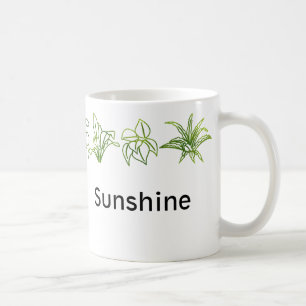 Modern Green House Plants Personalised Mug