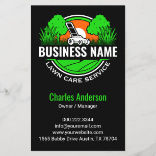 Modern Green Landscaping Lawn Care Flyer