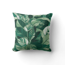 Modern Green Leaves Pattern