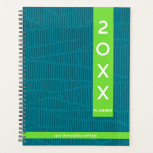 Modern Green Personalised  Planner