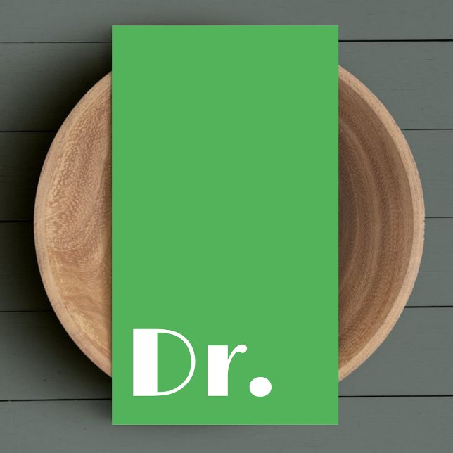 Modern Green Physician Healthcare Doctors Nursing  Business Card (Creator Uploaded)
