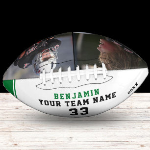 Modern Green Player Name Number Team 2 Photo  Football