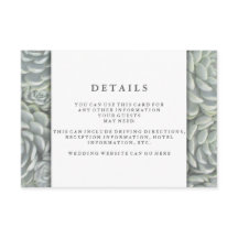 Modern Green Succulent | Wedding Reception Details