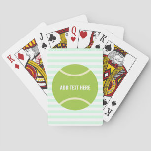 Modern Green Tennis Ball Gift Playing Cards