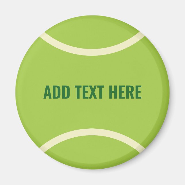 Modern Green Tennis Ball Party Magnet (Front)