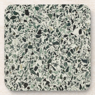 Modern Green Terrazzo Coaster