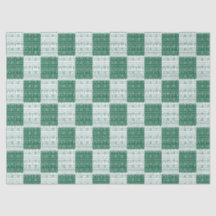 Modern Green & White Mudcloth African Inspired