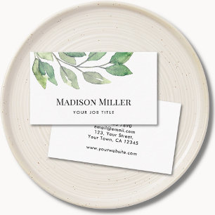 Modern Greenery Business Card
