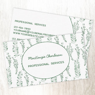 Modern Greenery Business Card