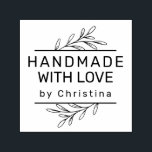 Modern Greenery Create Your Own Handmade Self-inking Stamp<br><div class="desc">Greenery decorating your modern typography rubber stamp for all your handmade crafts.</div>