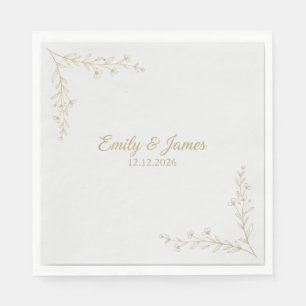 Modern Greenery Eucalyptus Wedding Bridal Shower N Napkin