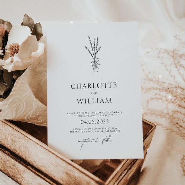 Modern Greenery Minimal Wedding Invitation (Creator Uploaded)