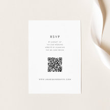 Modern Greenery Minimalistic Response Card