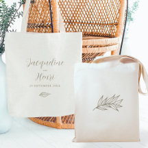 Modern Greenery Tote Bag