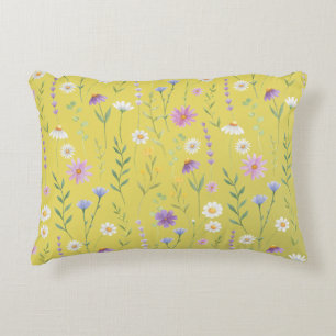 Modern Greenery Watercolor Rustic Botanical floral Decorative Cushion