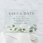 Modern Greenery Wedding Save The Date Acrylic Invitations<br><div class="desc">Modern Greenery Wedding Save the Date

See matching collection in Niche and Nest Store</div>