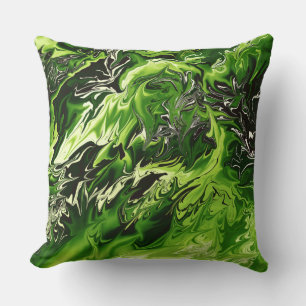 Modern Greens Decor Pillow