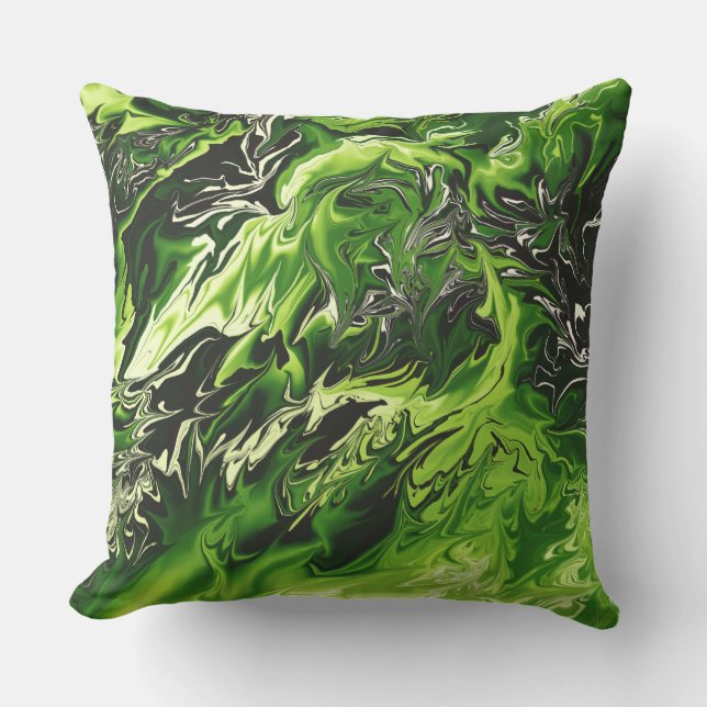 Modern Greens Decor Pillow (Front)