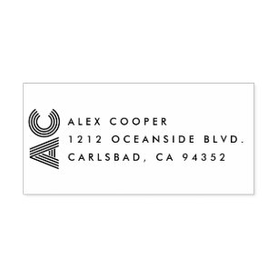 Modern Grey and Black Self-inking Stamp