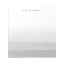Modern Grey and White Watercolor Layered Ombre