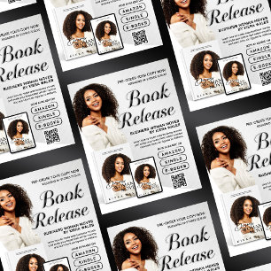 Modern Grey Author Flyer Book Launch Release
