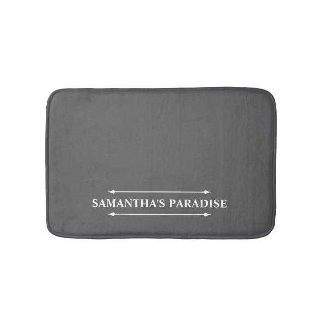 Modern Grey Bath Mat (Front)