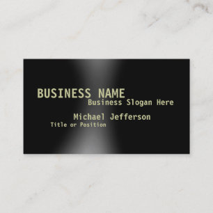 Modern Grey Black Consultant Business Card